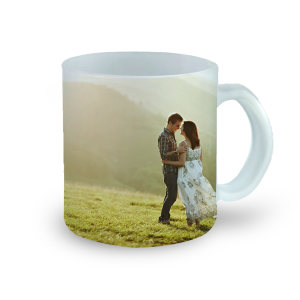 Frosted Clear Photo Mug