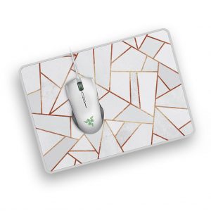 White Stone And Copper Lines Customized Mousepad